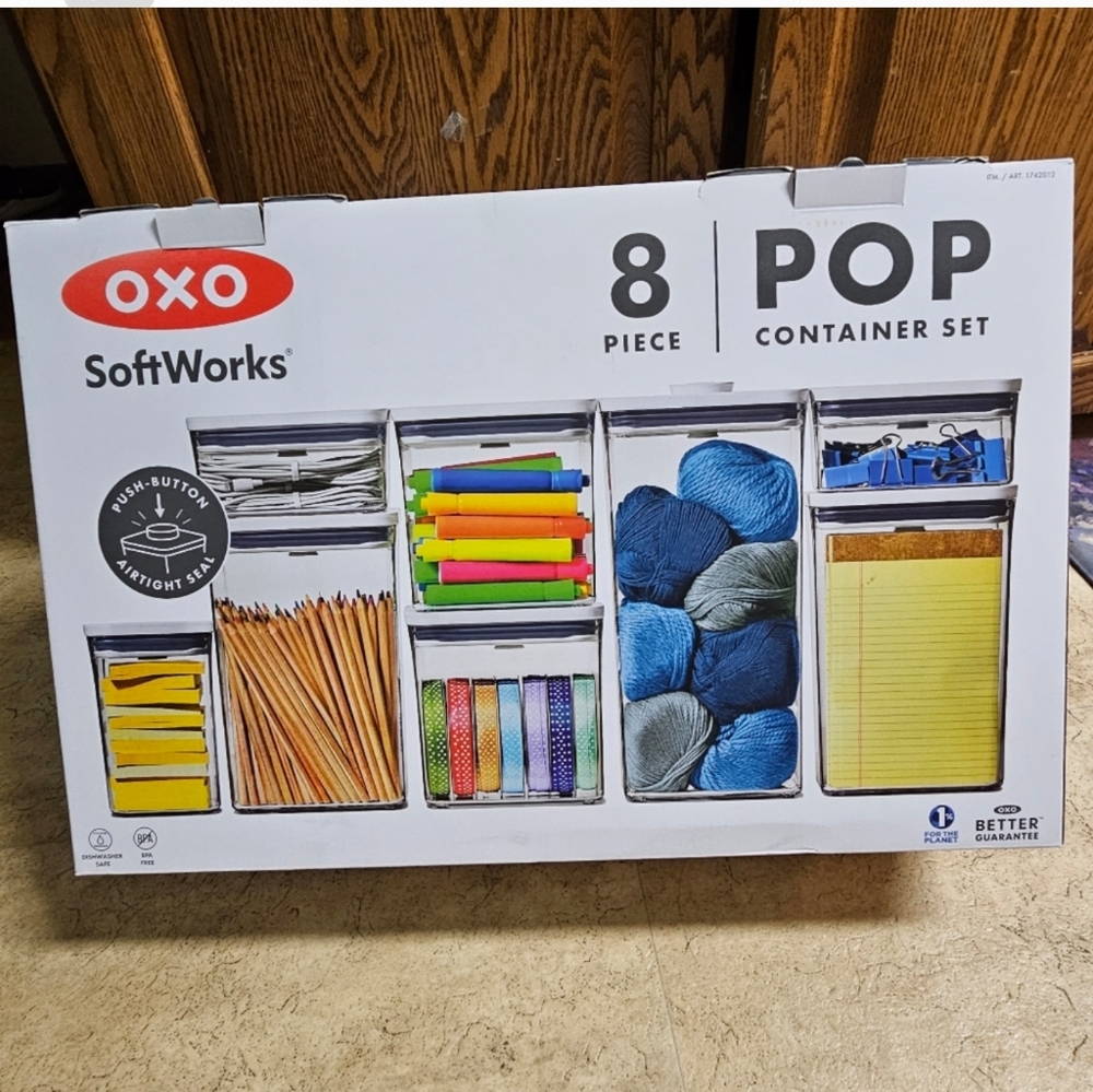 OXO SoftWorks 8-Piece POP Food Storage Container Set - Picture 1 of 8